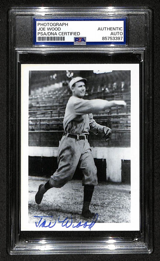 Smoky Joe Wood Signed/Autographed 3.5x5 Photo Postcard PSA/DNA BA206010