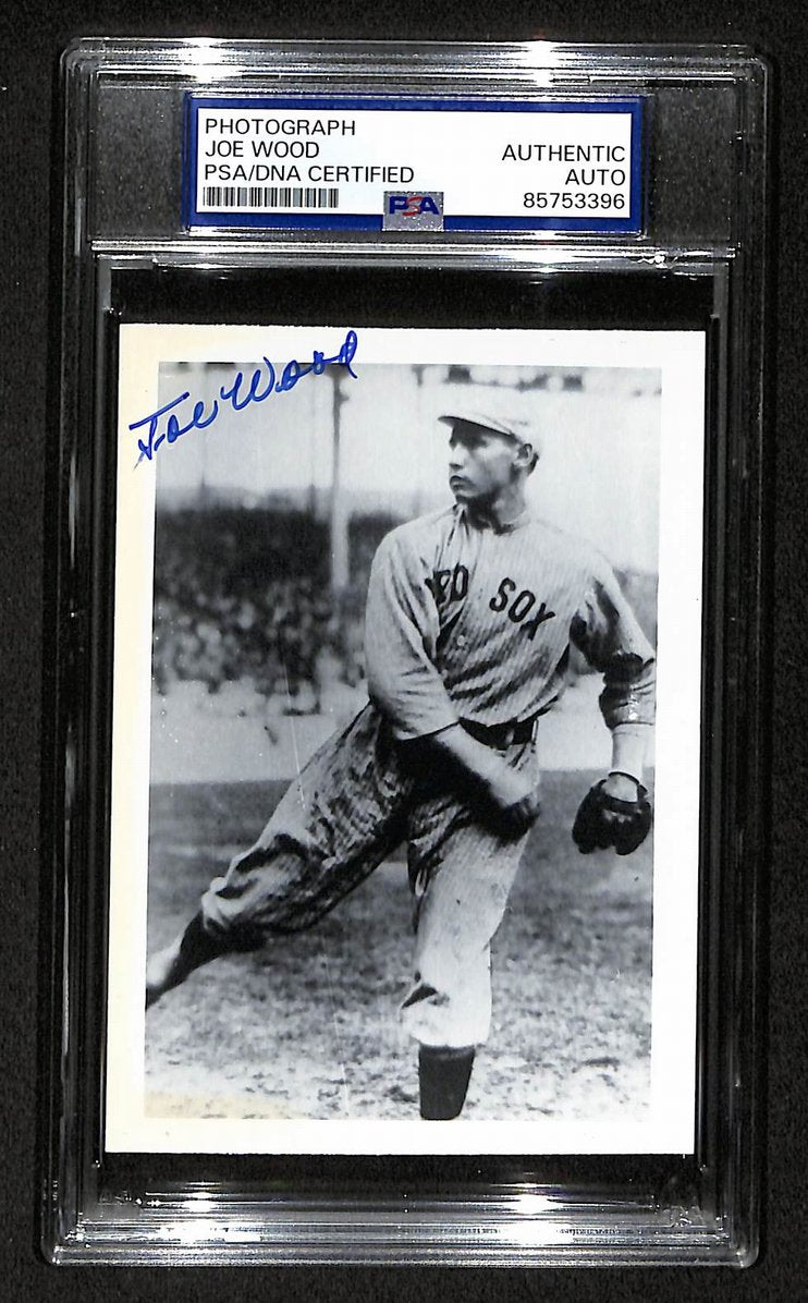 Smoky Joe Wood Signed/Autographed 3.5x5 Photo Postcard PSA/DNA BA206011