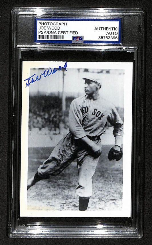 Smoky Joe Wood Signed/Autographed 3.5x5 Photo Postcard PSA/DNA BA206011