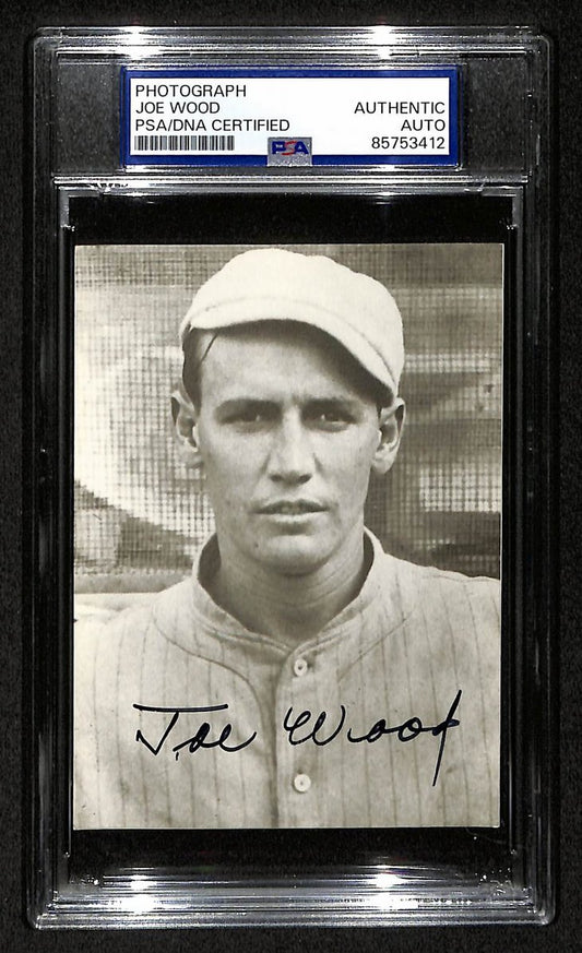 Smoky Joe Wood Signed/Autographed 3.5x5 Photo Postcard PSA/DNA BA206013