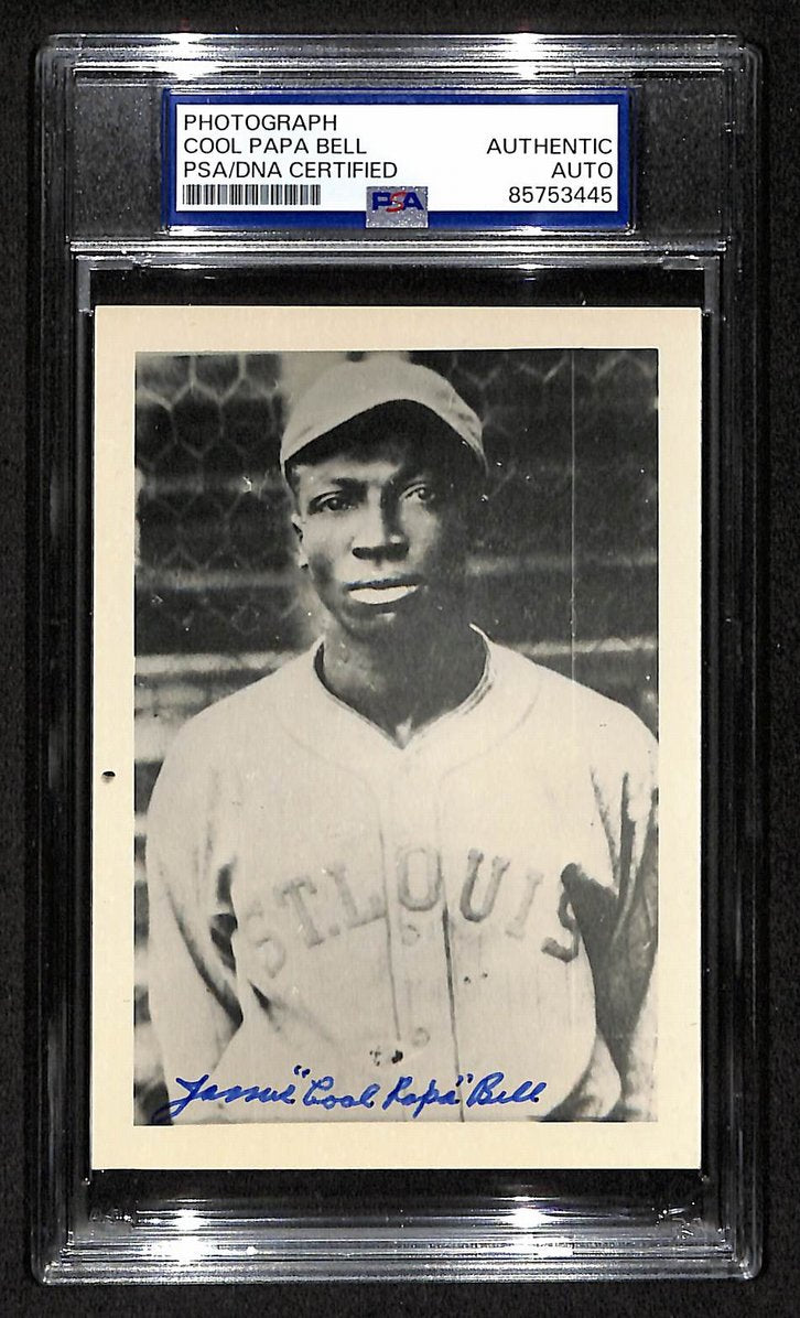 Cool Papa Bell Signed/Autographed 3.5x5 Photo Postcard HOF PSA/DNA BA206021