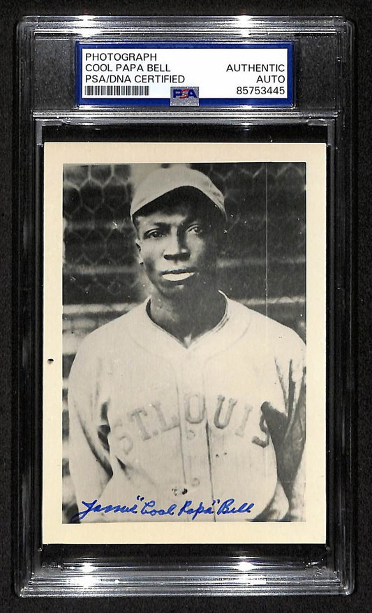 Cool Papa Bell Signed/Autographed 3.5x5 Photo Postcard HOF PSA/DNA BA206021