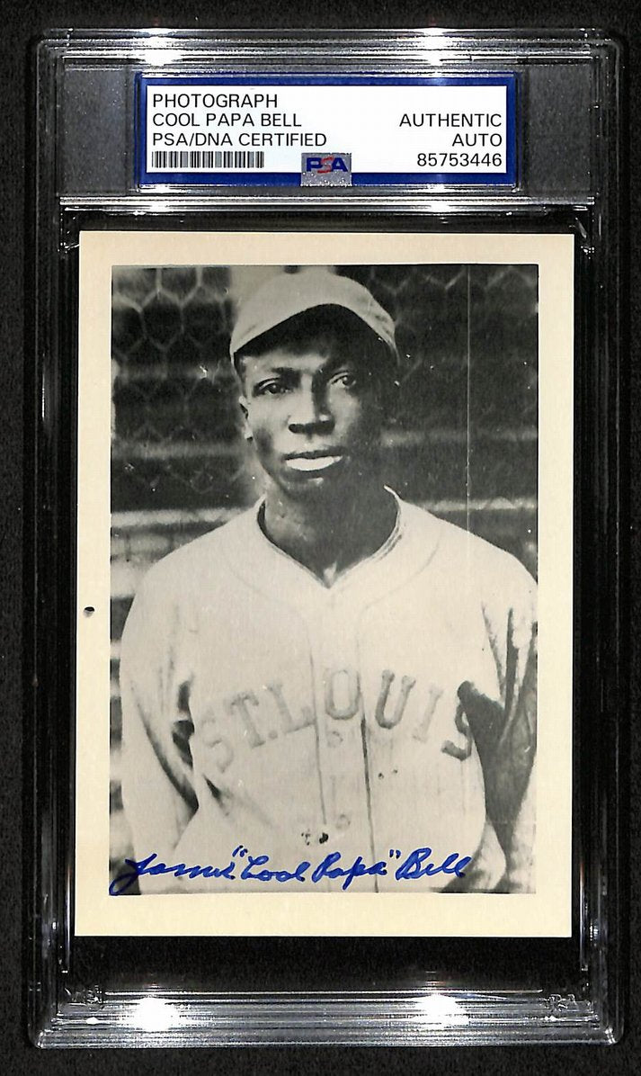 Cool Papa Bell Signed/Autographed 3.5x5 Photo Postcard HOF PSA/DNA BA206022