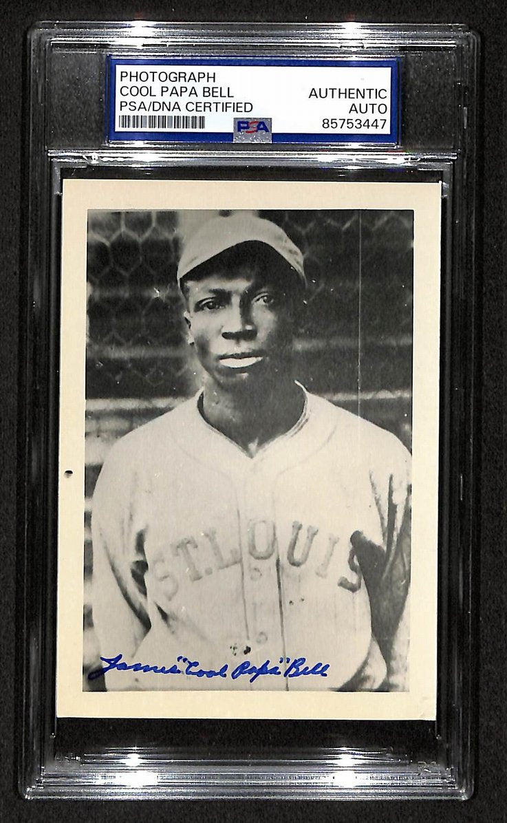 Cool Papa Bell Signed/Autographed 3.5x5 Photo Postcard HOF PSA/DNA BA206023