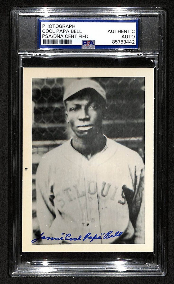 Cool Papa Bell Signed/Autographed 3.5x5 Photo Postcard HOF PSA/DNA BA206025