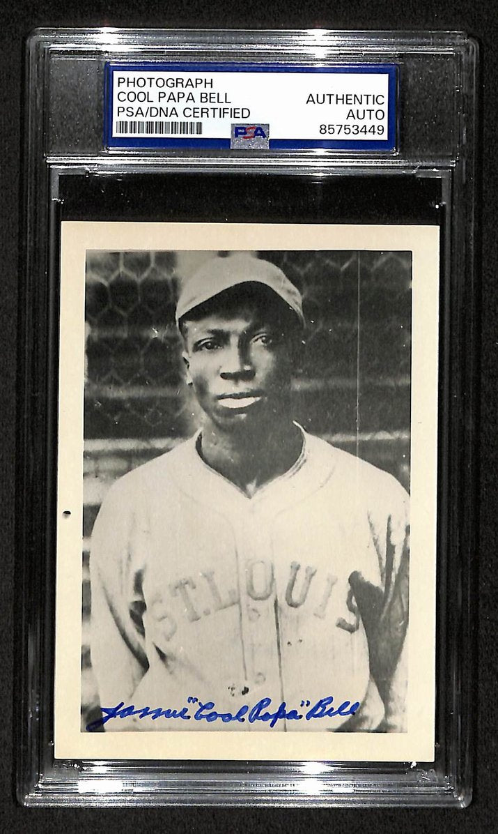 Cool Papa Bell Signed/Autographed 3.5x5 Photo Postcard HOF PSA/DNA BA206026