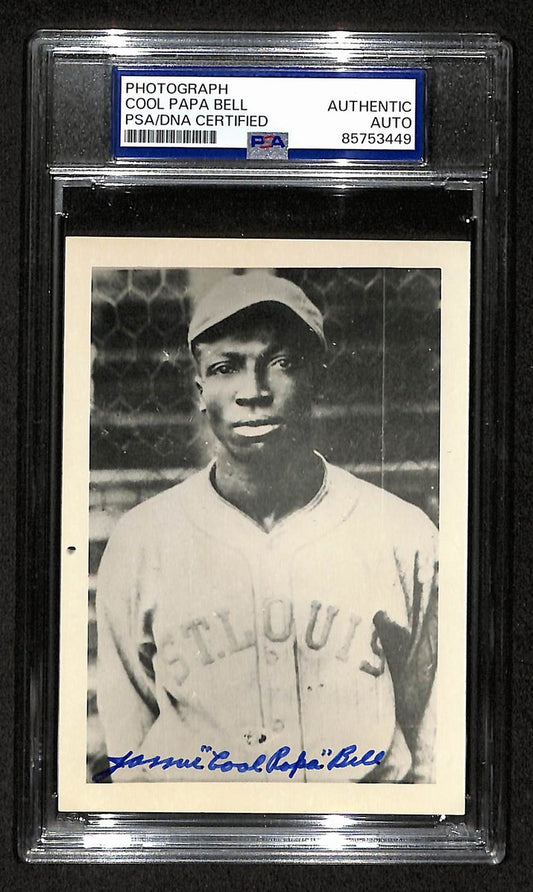 Cool Papa Bell Signed/Autographed 3.5x5 Photo Postcard HOF PSA/DNA BA206026