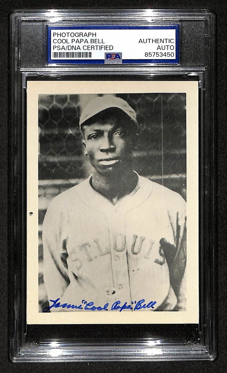 Cool Papa Bell Signed/Autographed 3.5x5 Photo Postcard HOF PSA/DNA BA206027