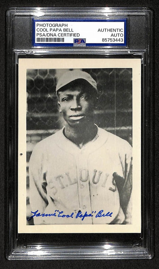 Cool Papa Bell Signed/Autographed 3.5x5 Photo Postcard HOF PSA/DNA BA206028