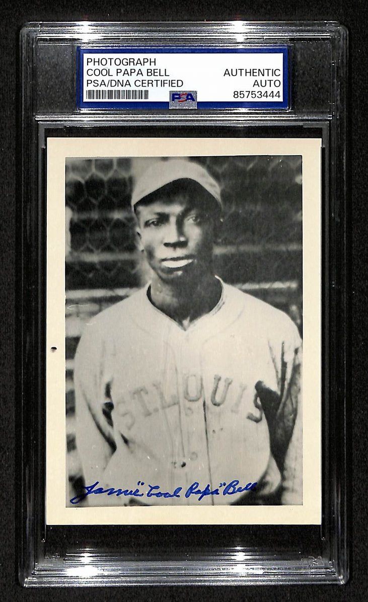 Cool Papa Bell Signed/Autographed 3.5x5 Photo Postcard HOF PSA/DNA BA206029
