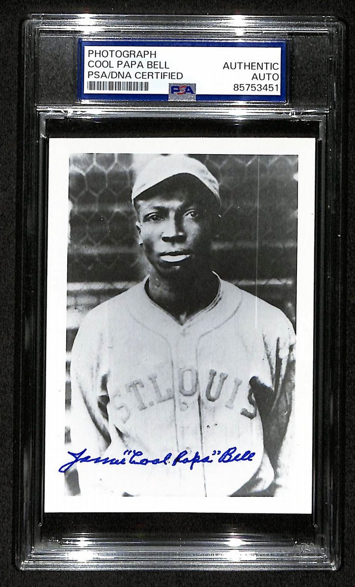 Cool Papa Bell Signed/Autographed 3.5x5 Photo Postcard HOF PSA/DNA BA206030