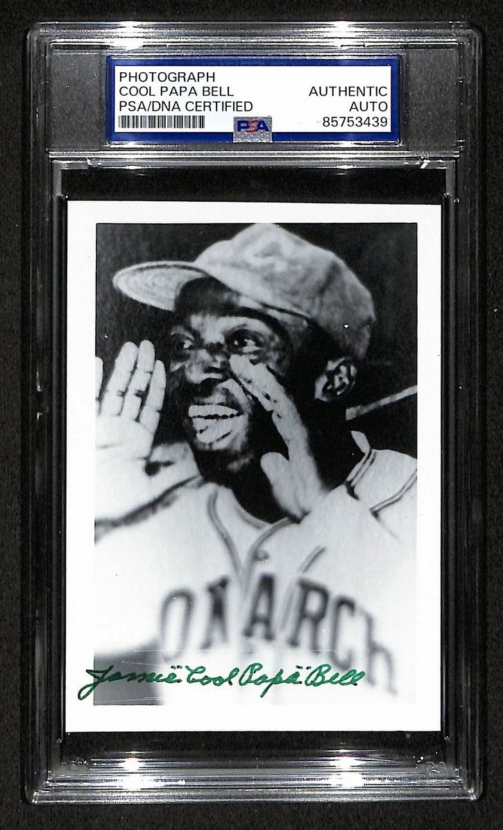 Cool Papa Bell Signed/Autographed 3.5x5 Photo Postcard HOF PSA/DNA BA206031