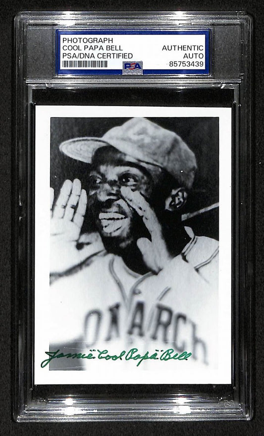 Cool Papa Bell Signed/Autographed 3.5x5 Photo Postcard HOF PSA/DNA BA206031