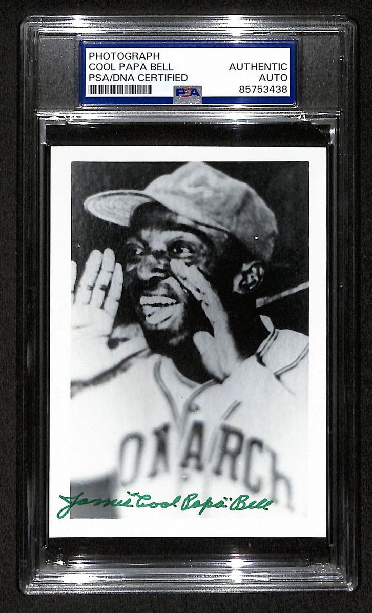Cool Papa Bell Signed/Autographed 3.5x5 Photo Postcard HOF PSA/DNA BA206032