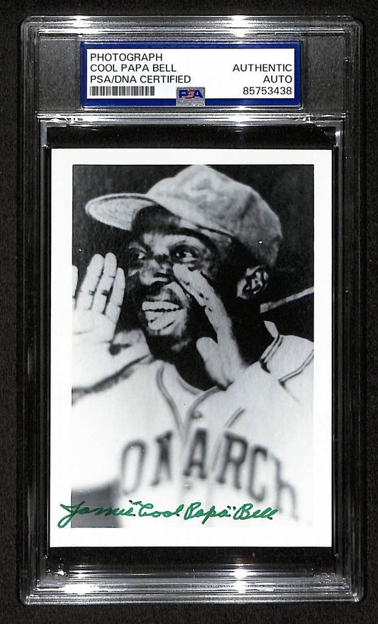 Cool Papa Bell Signed/Autographed 3.5x5 Photo Postcard HOF PSA/DNA BA206032