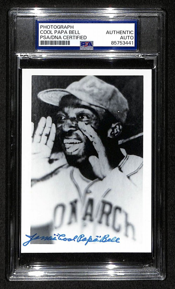 Cool Papa Bell Signed/Autographed 3.5x5 Photo Postcard HOF PSA/DNA BA206033