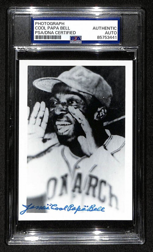 Cool Papa Bell Signed/Autographed 3.5x5 Photo Postcard HOF PSA/DNA BA206033