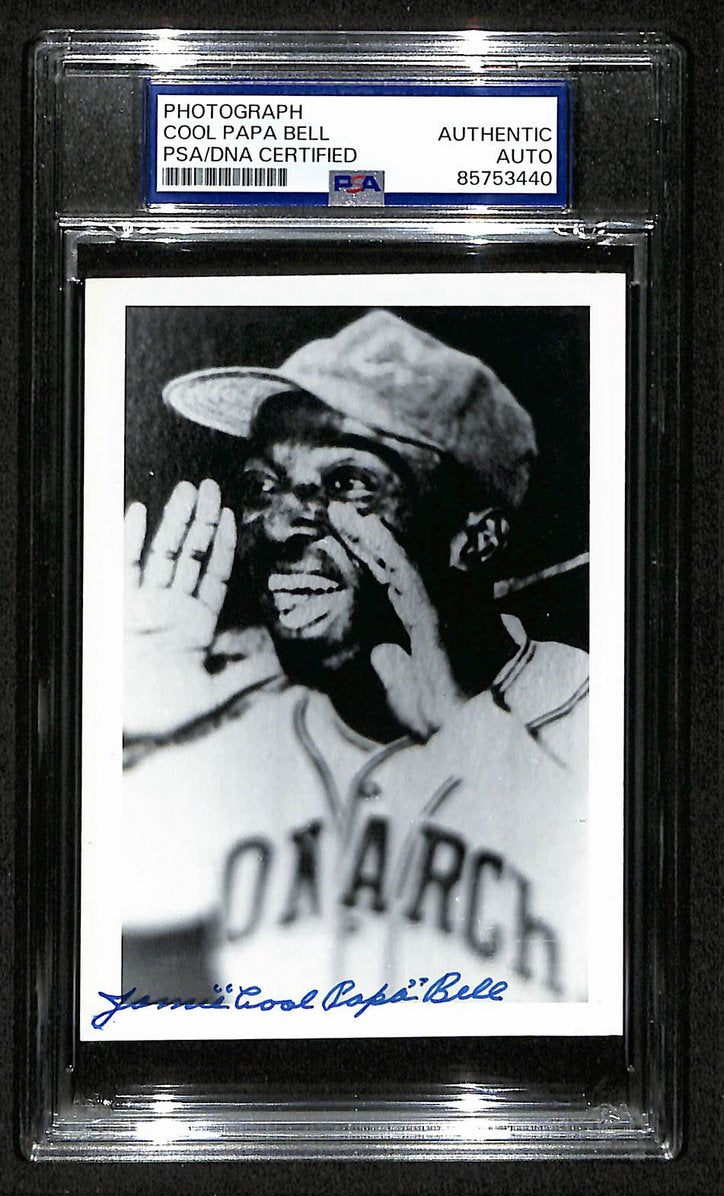 Cool Papa Bell Signed/Autographed 3.5x5 Photo Postcard HOF PSA/DNA BA206034
