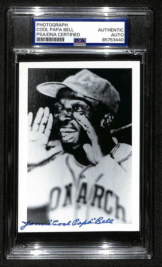 Cool Papa Bell Signed/Autographed 3.5x5 Photo Postcard HOF PSA/DNA BA206034