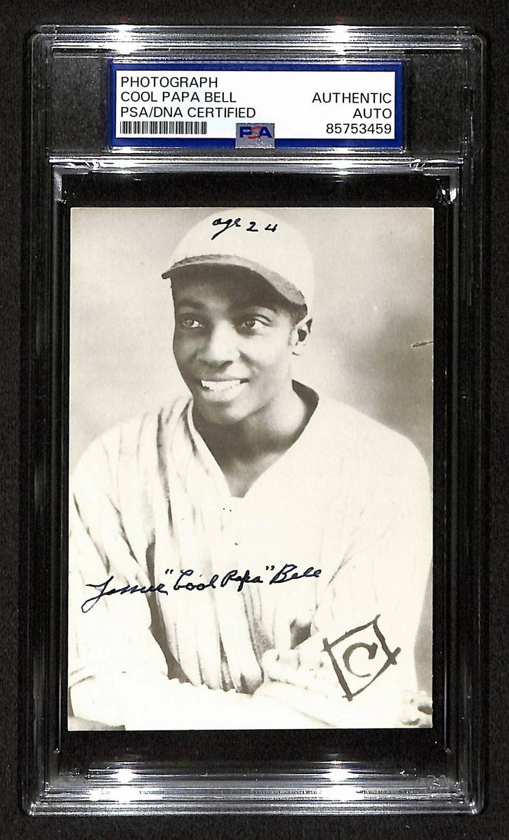 Cool Papa Bell Signed/Autographed 3.5x5 Photo Postcard HOF PSA/DNA BA206038