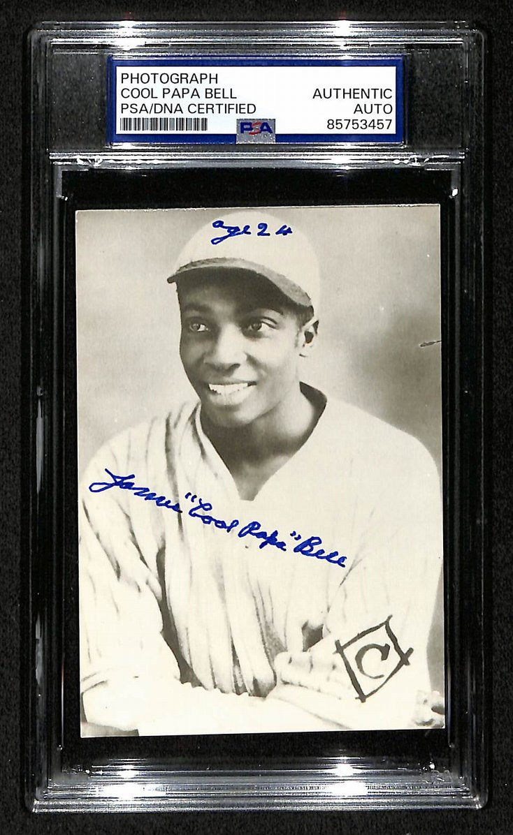 Cool Papa Bell Signed/Autographed 3.5x5 Photo Postcard HOF PSA/DNA BA206040
