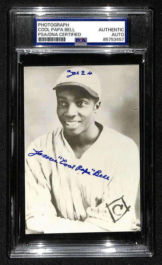Cool Papa Bell Signed/Autographed 3.5x5 Photo Postcard HOF PSA/DNA BA206040