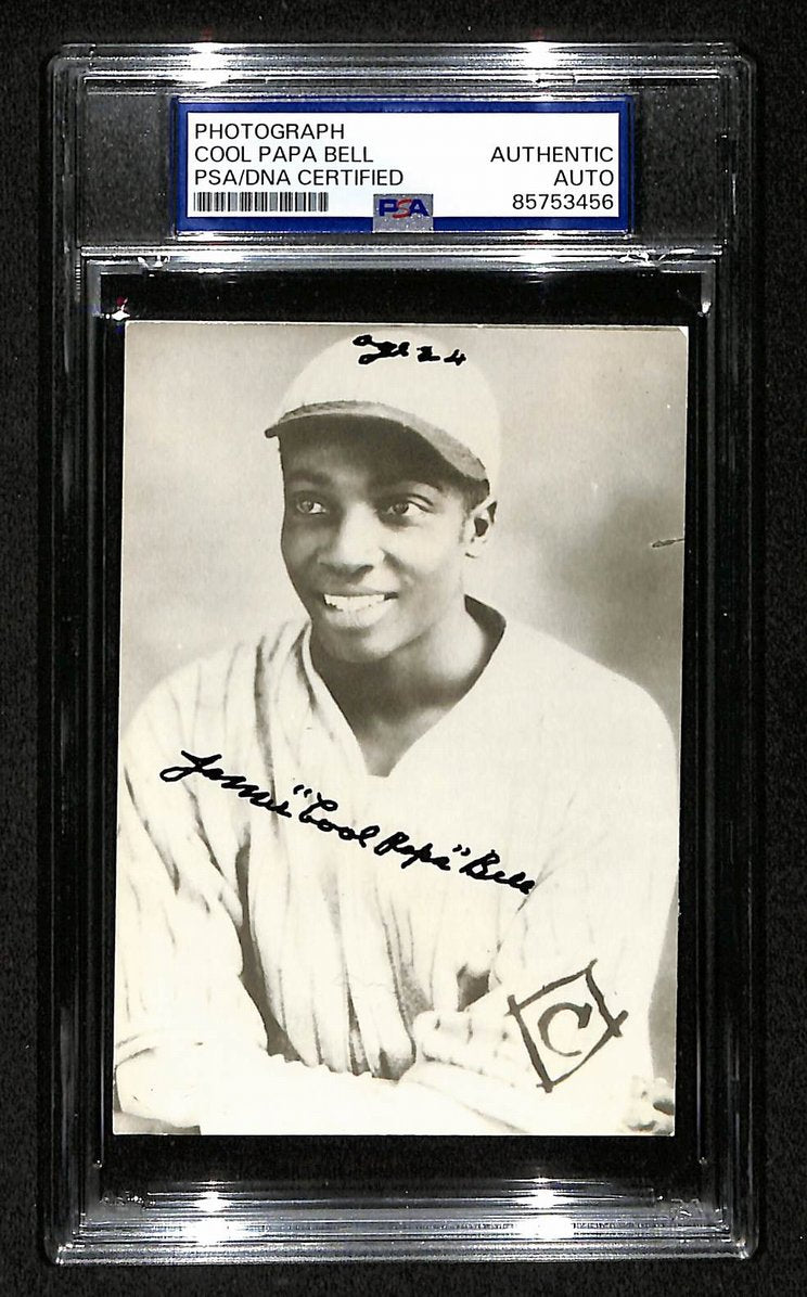 Cool Papa Bell Signed/Autographed 3.5x5 Photo Postcard HOF PSA/DNA BA206041