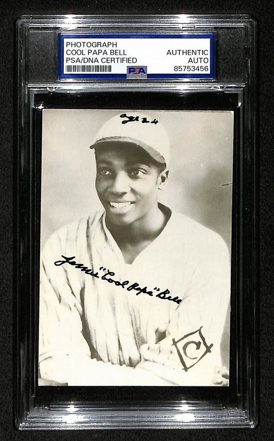 Cool Papa Bell Signed/Autographed 3.5x5 Photo Postcard HOF PSA/DNA BA206041