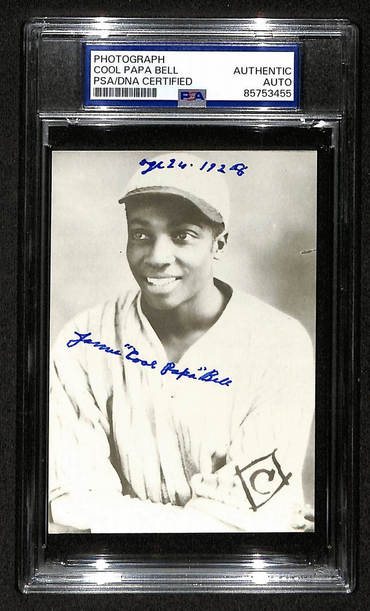 Cool Papa Bell Signed/Autographed 3.5x5 Photo Postcard HOF PSA/DNA BA206042