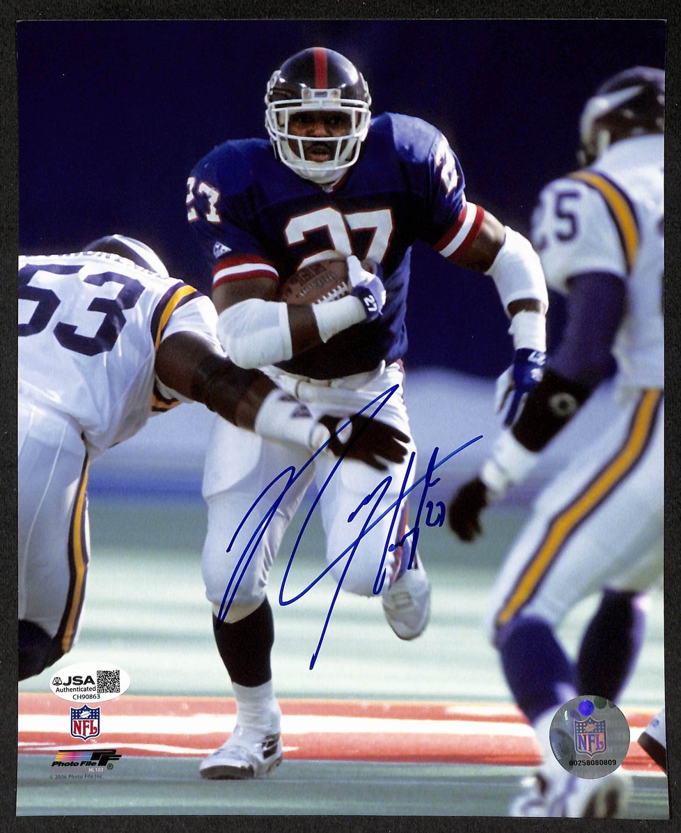 Rodney Hampton Signed/Autographed 8x10 Photo New York Giants JSA 206043