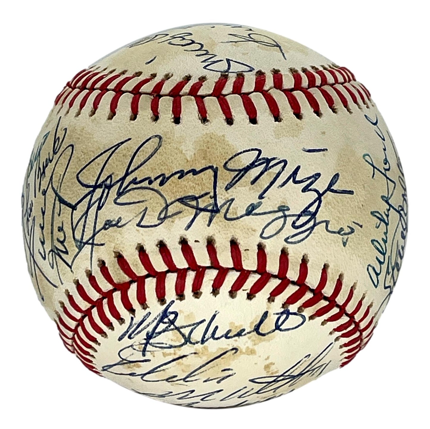Hall of Famers Multi-Signed/Auto (23) Signs OAL/Brown Baseball PSA/DNA 206058