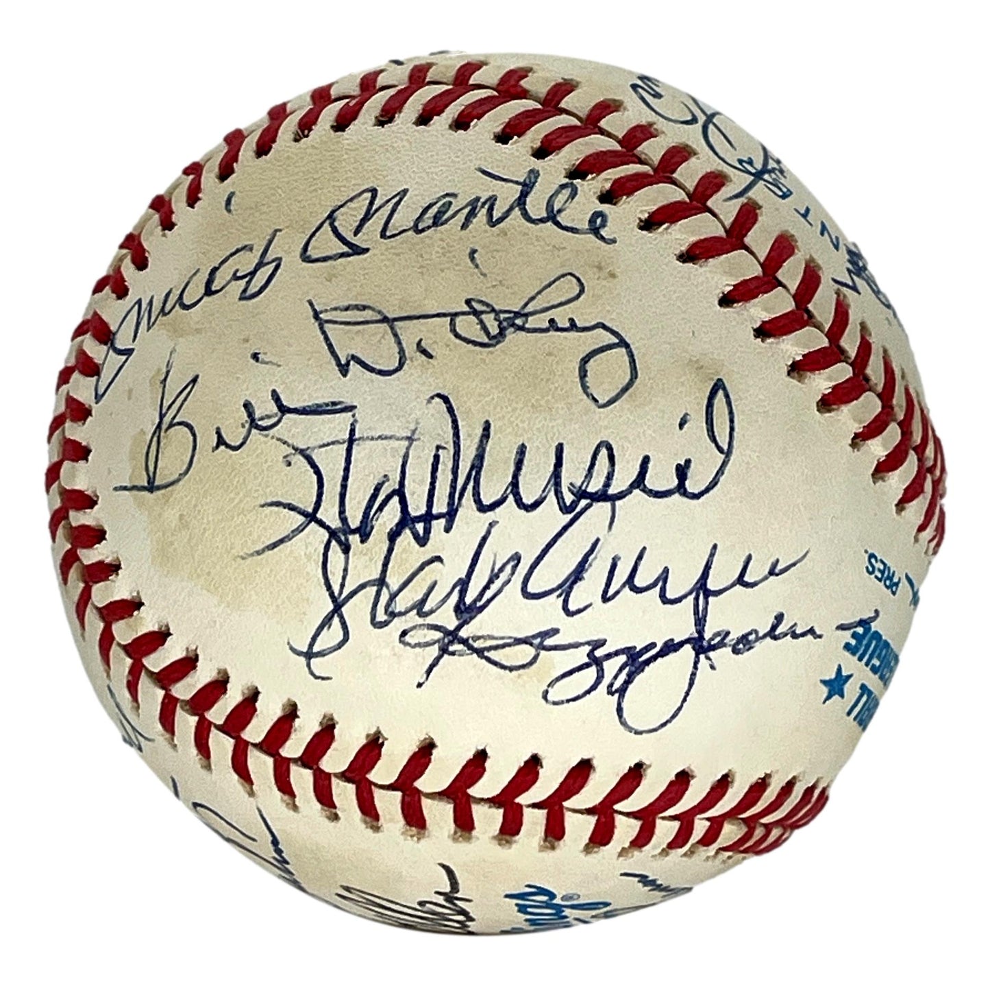 Hall of Famers Multi-Signed/Auto (23) Signs OAL/Brown Baseball PSA/DNA 206058