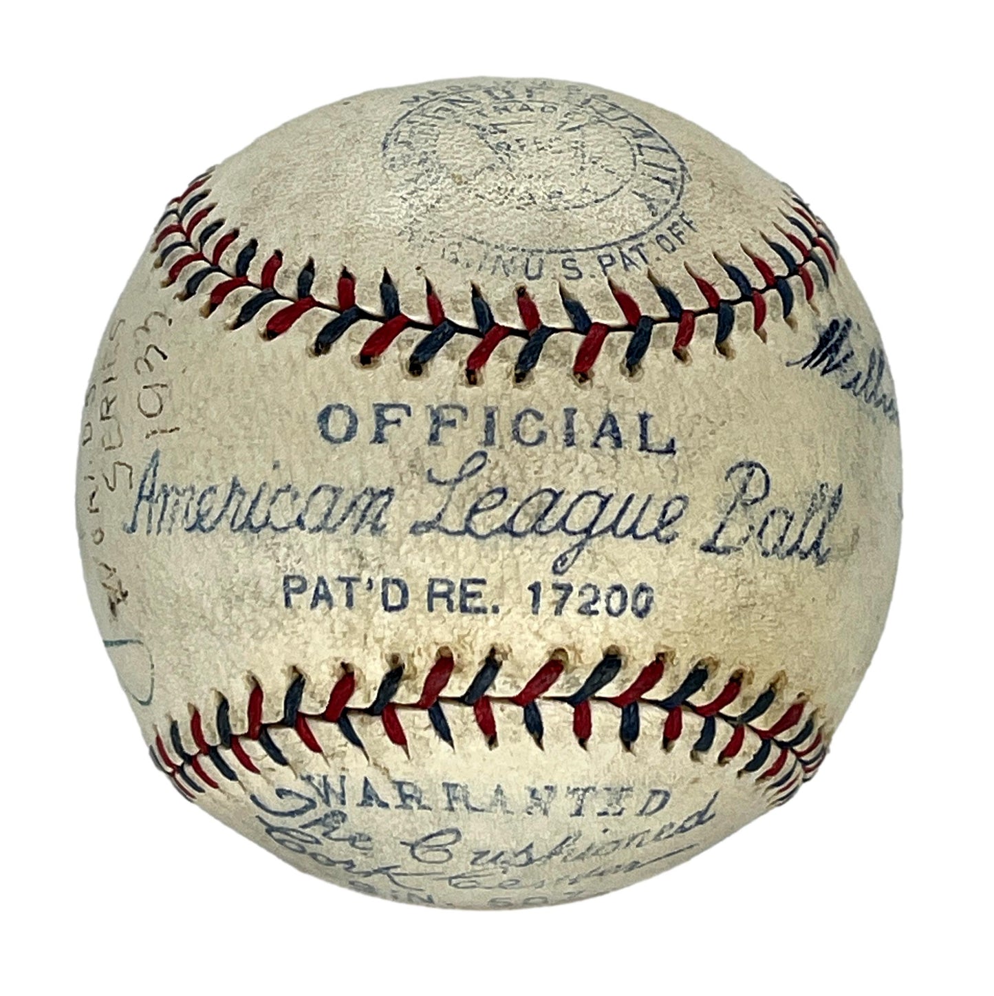 Joe Cronin/Bill Terry Signed/Auto OAL Baseball Will Harridge Stmp PSA/DNA 206061