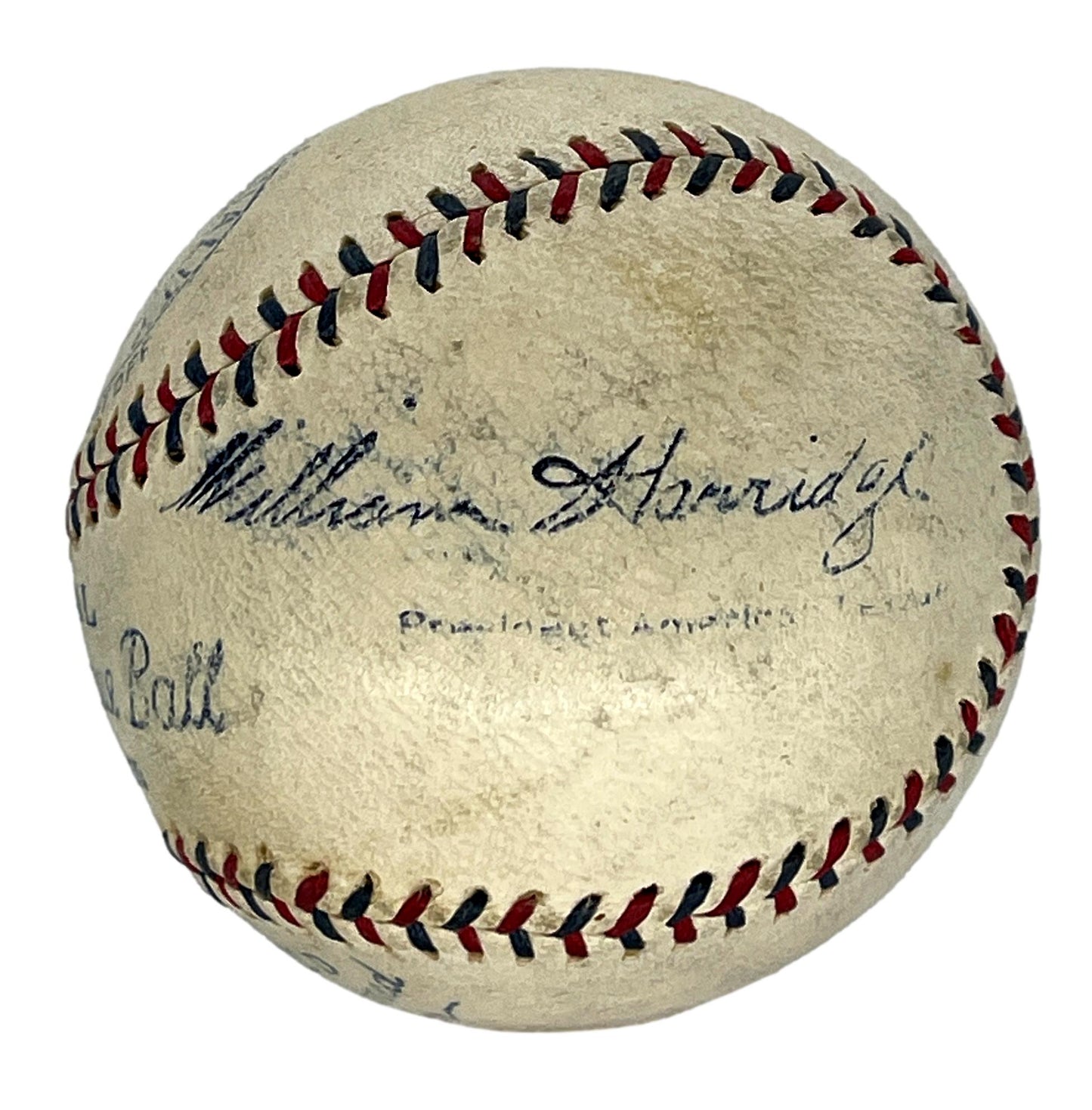Joe Cronin/Bill Terry Signed/Auto OAL Baseball Will Harridge Stmp PSA/DNA 206061