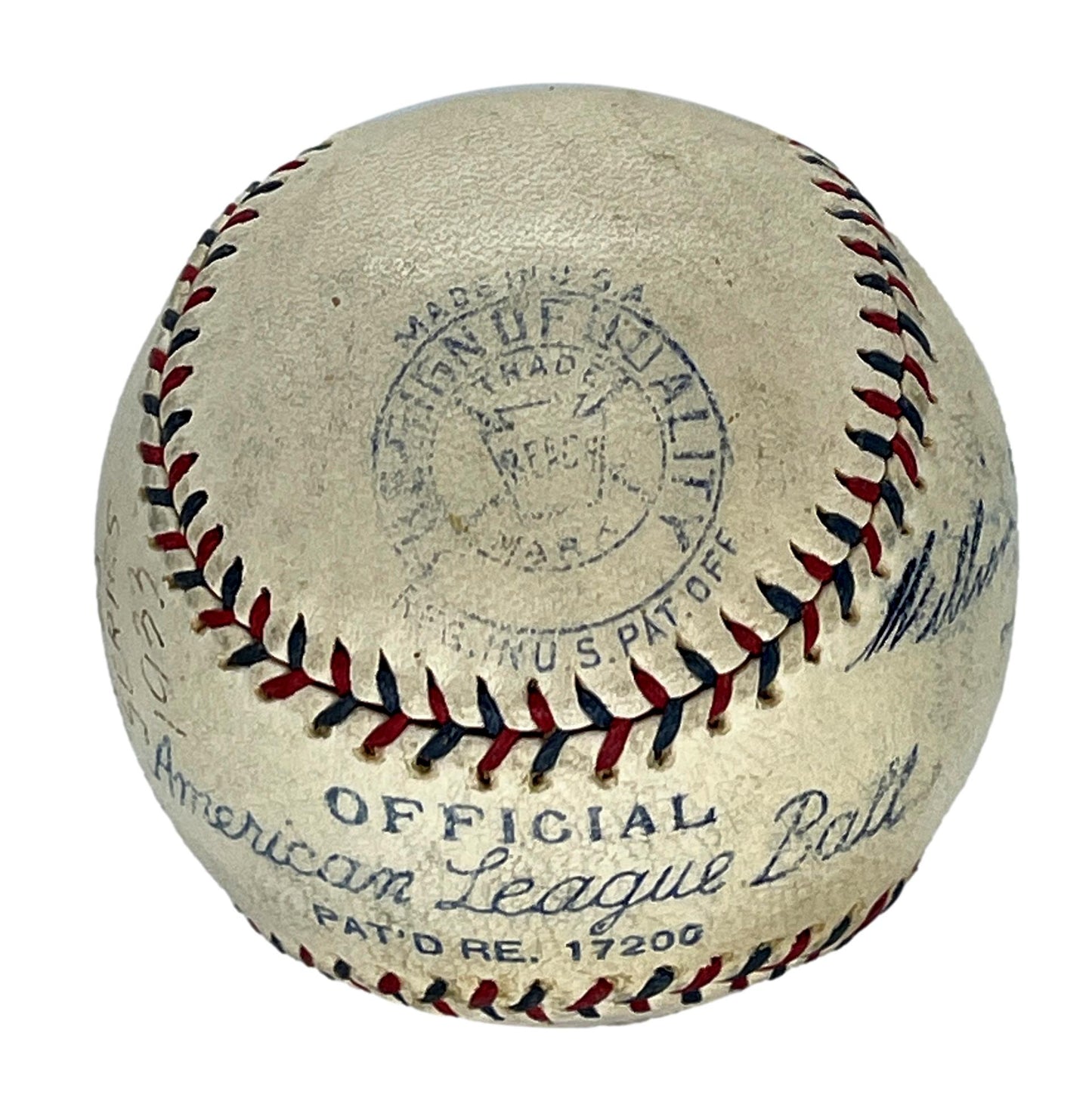 Joe Cronin/Bill Terry Signed/Auto OAL Baseball Will Harridge Stmp PSA/DNA 206061