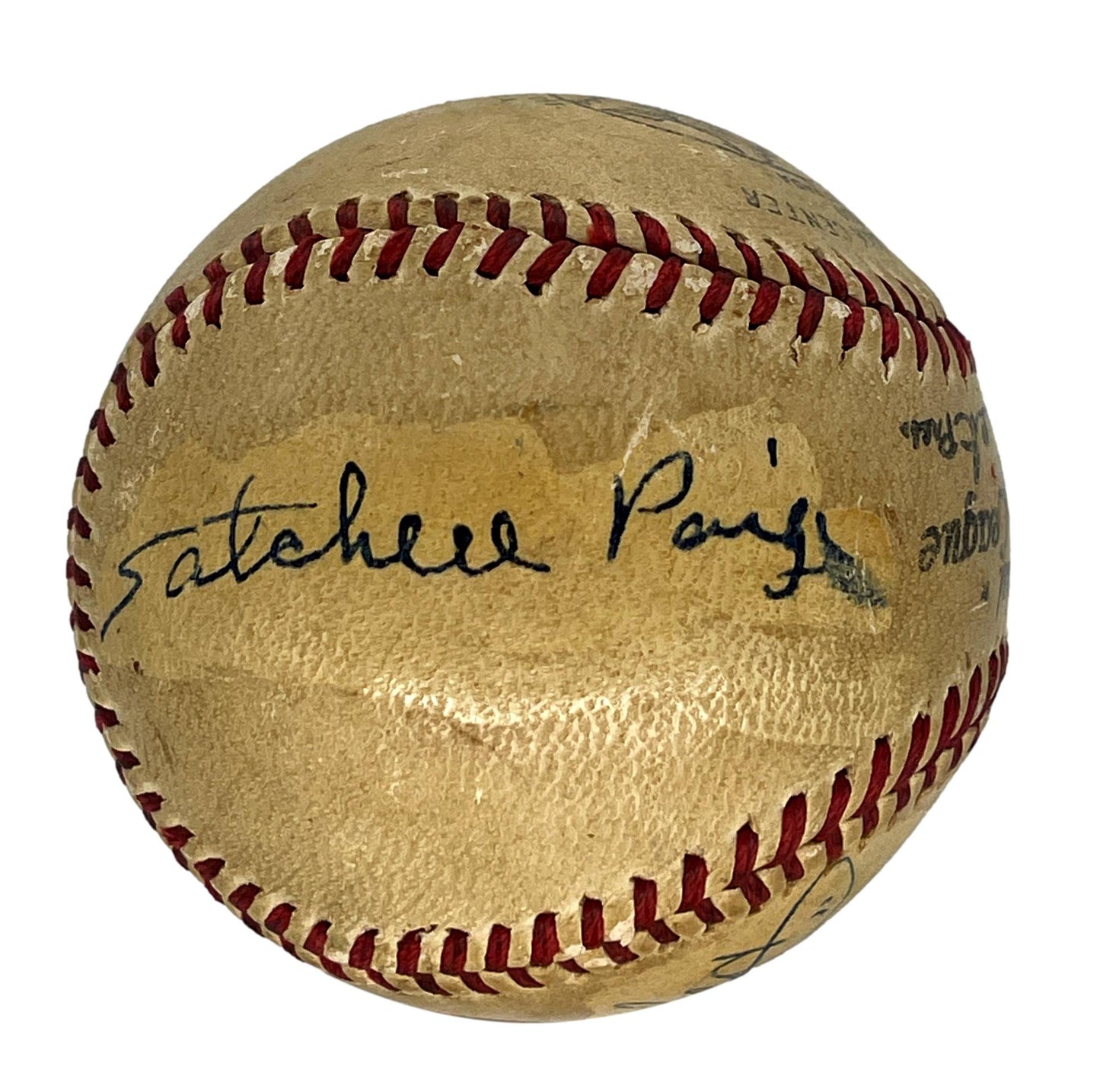 Satchel Paige/Dean/Feller/Reynolds Signed/Auto ONL/Frick Baseball JSA 206065