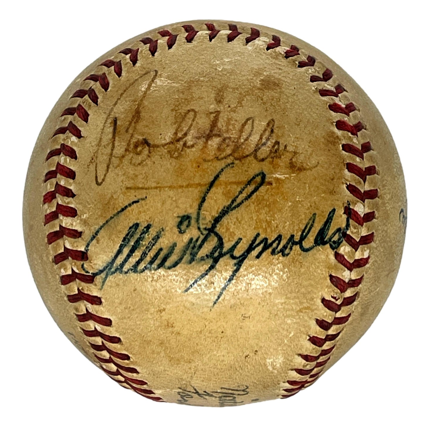 Satchel Paige/Dean/Feller/Reynolds Signed/Auto ONL/Frick Baseball JSA 206065