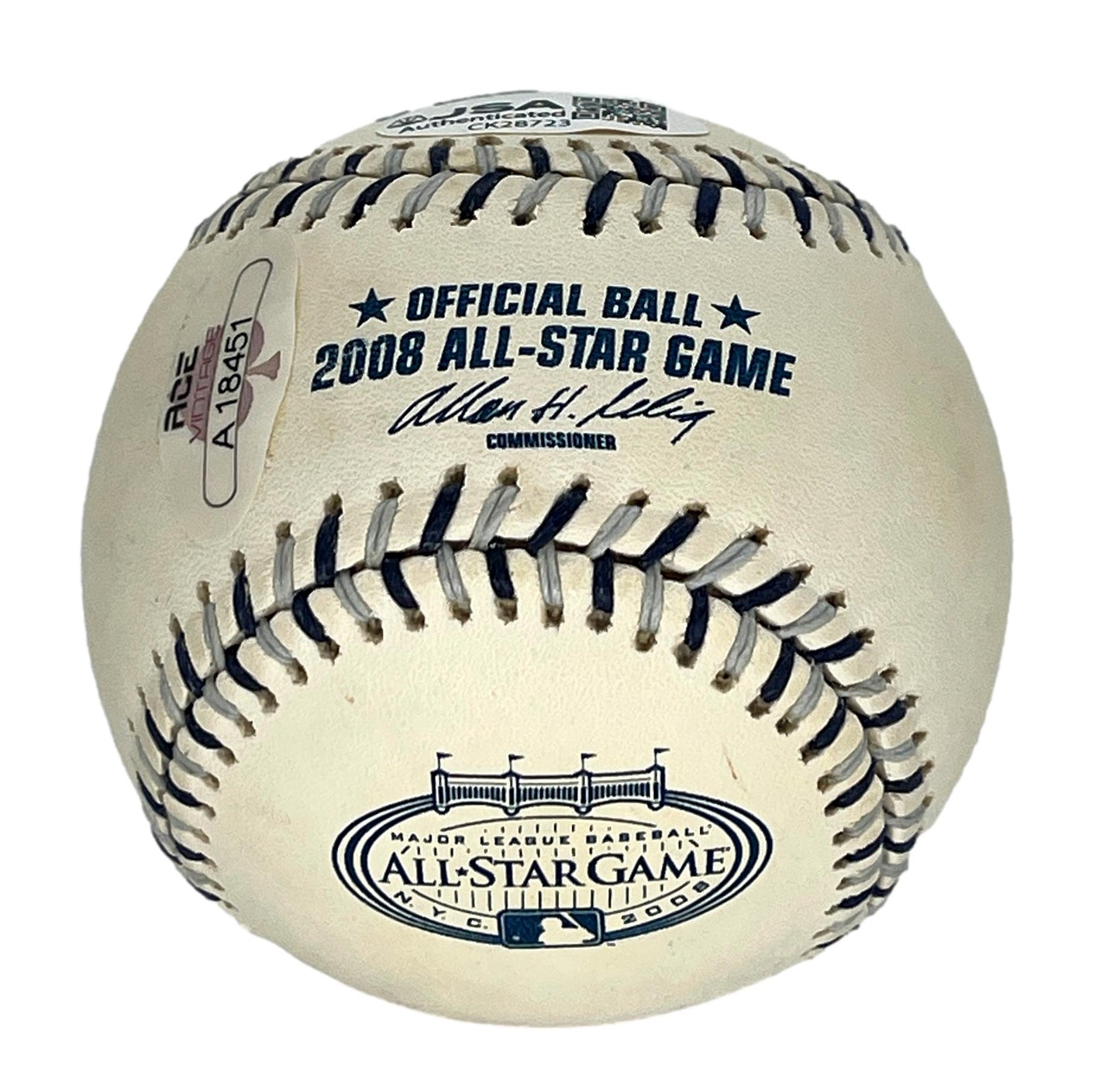 Alex Rodriguez Signed/Auto 2008 All-Star Game Baseball NY Yankees JSA 206069