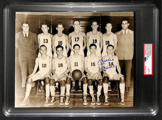 Mickey Mantle HOF Signed/Auto 8x10 HS Basketball Photo PSA/DNA MINT 9  206086