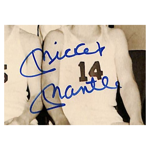 Mickey Mantle HOF Signed/Auto 8x10 HS Basketball Photo PSA/DNA MINT 9  206086