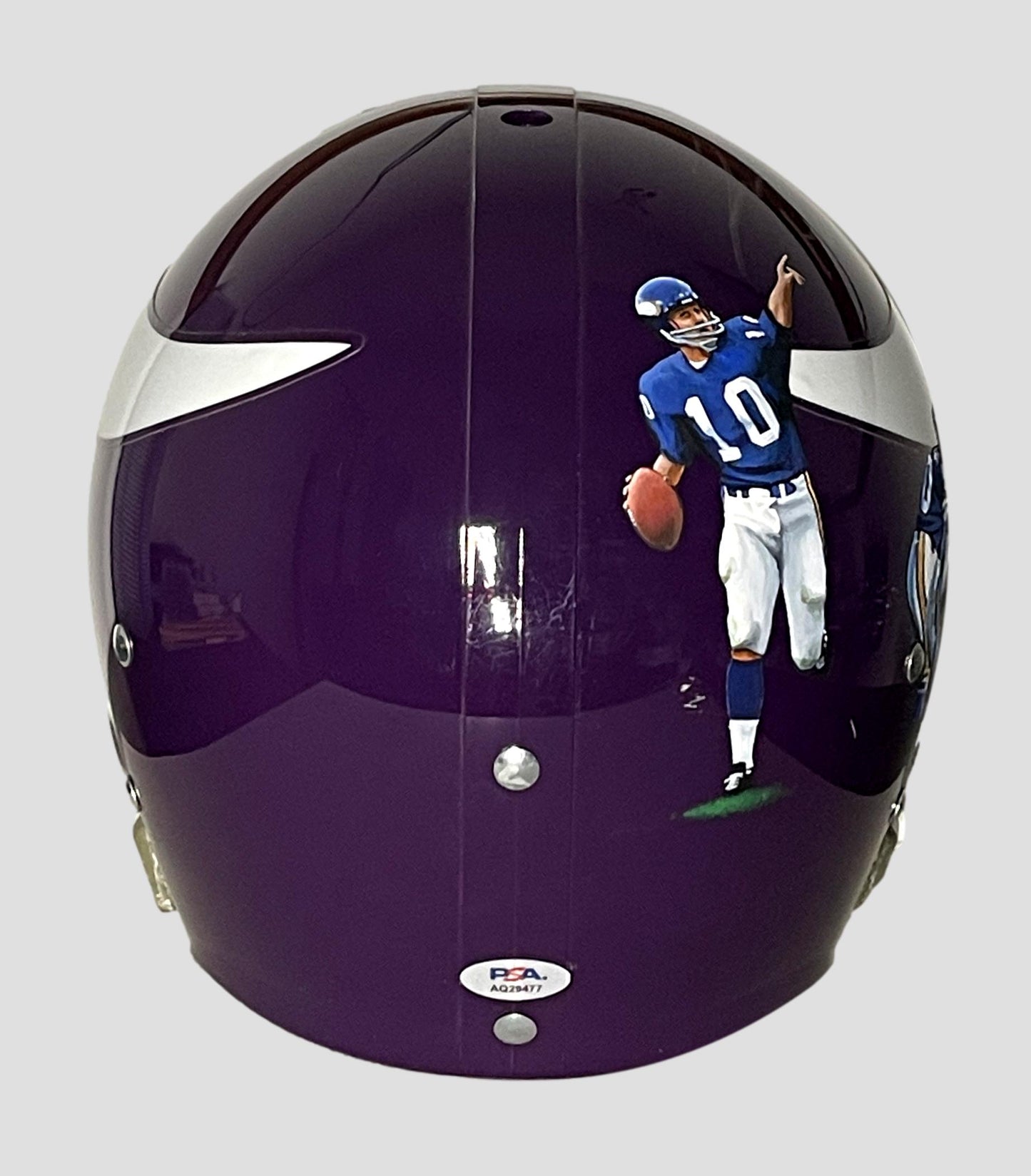 Fran Tarkenton HOF Vikings Signed/Ins Full Size TK Suspension Helmet PSA/DNA 205137