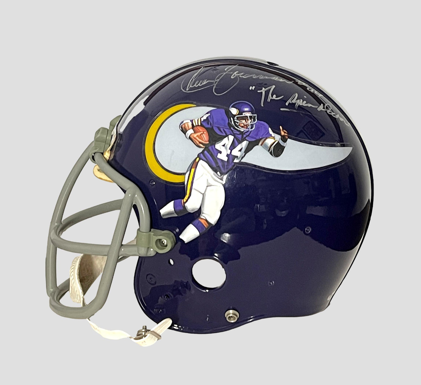 Chuck Foreman Vikings Signed/Ins Full Size TK Suspension Helmet PSA/DNA 205138