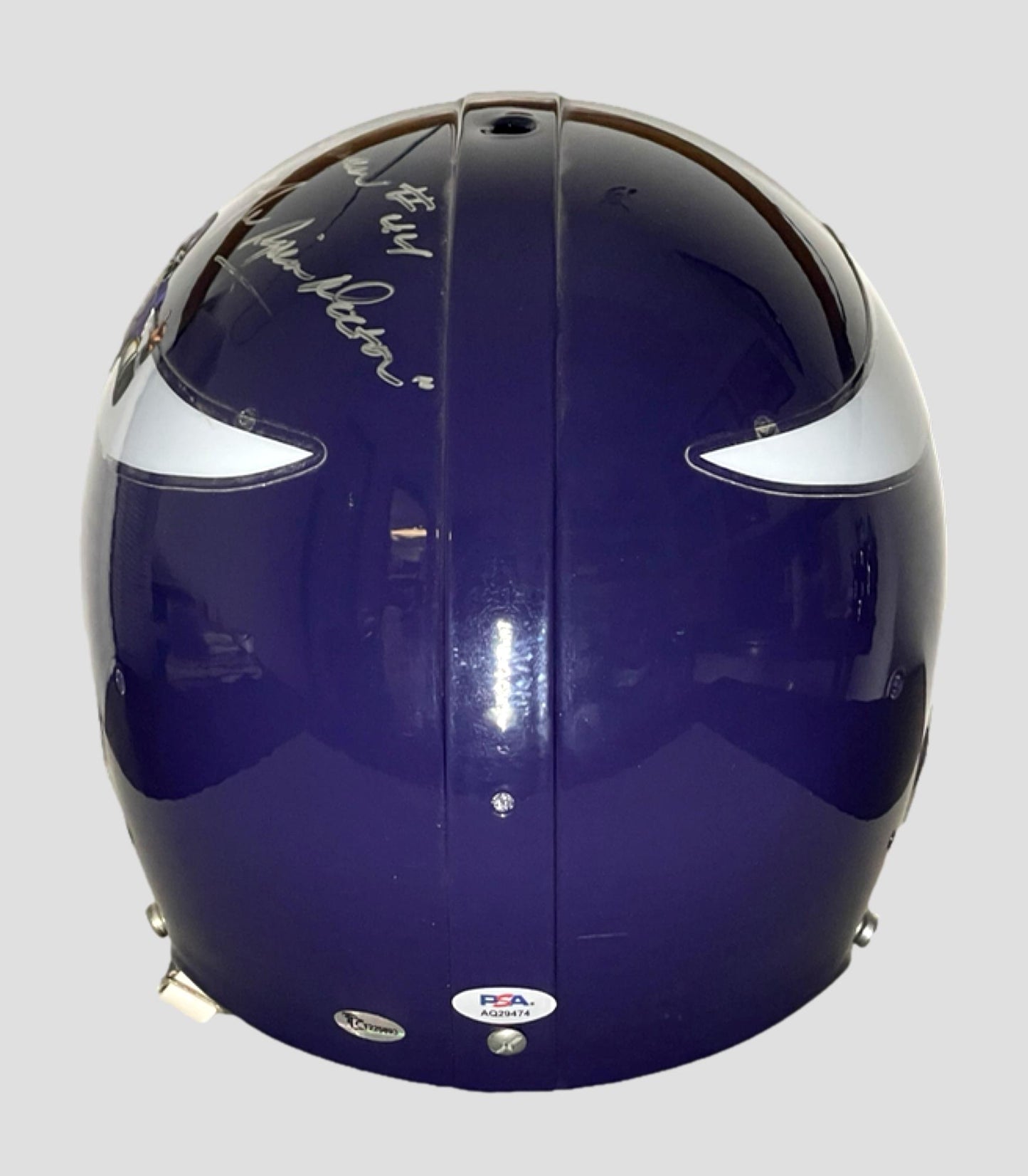 Chuck Foreman Vikings Signed/Ins Full Size TK Suspension Helmet PSA/DNA 205138