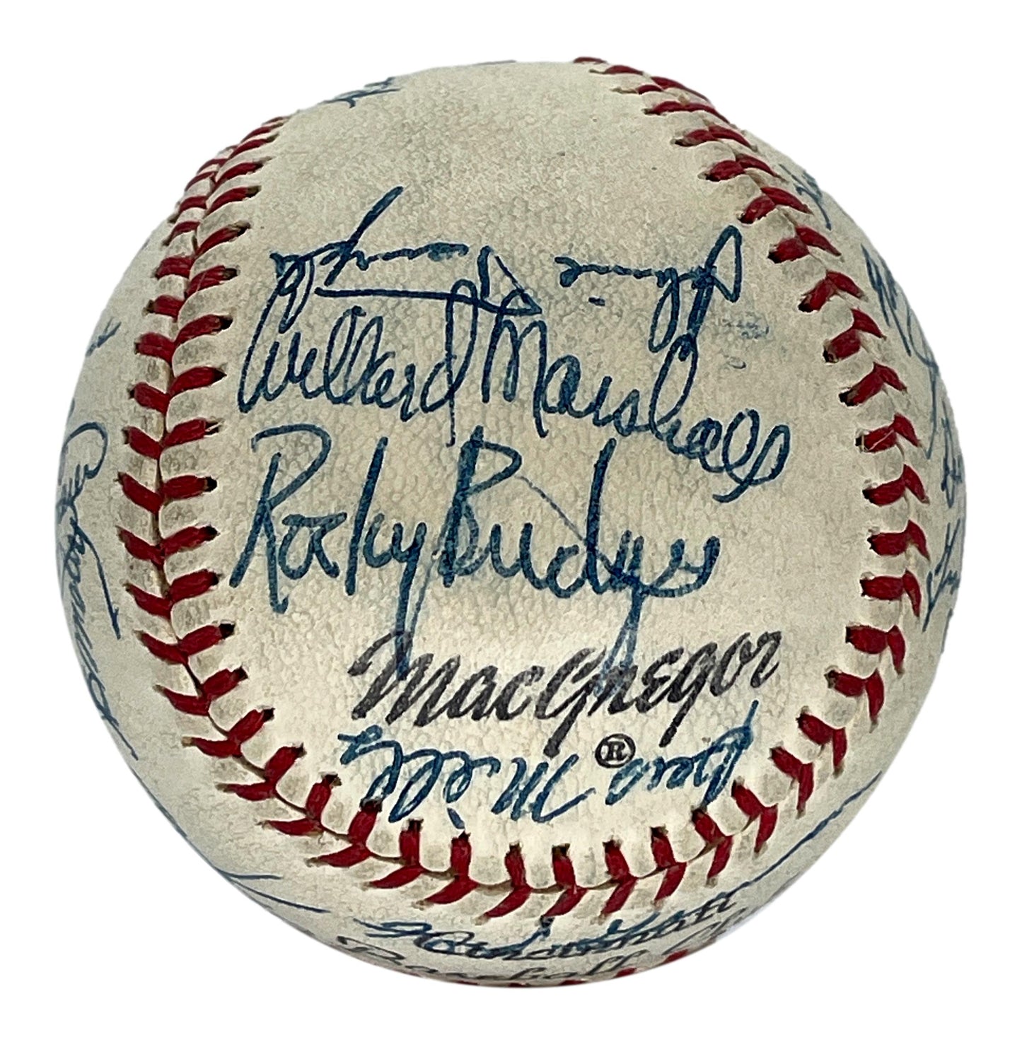1953 Cincinnati Redlegs Team Signed (25) Signs Cincinnati Baseball PSA 193948