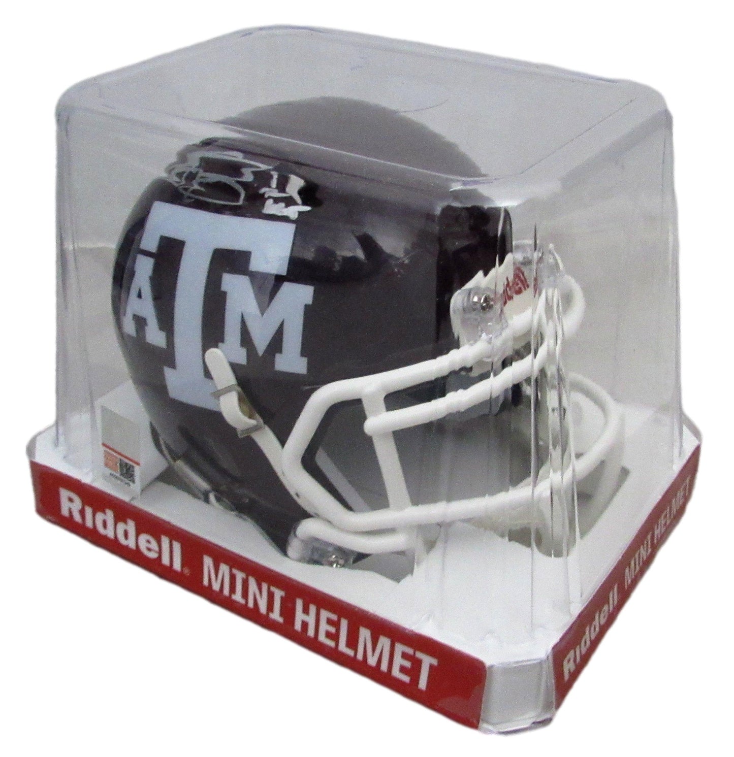 Johnny Manziel Signed/Inscr Texas A&M Aggies Maroon Mini Helmet Beckett 204881