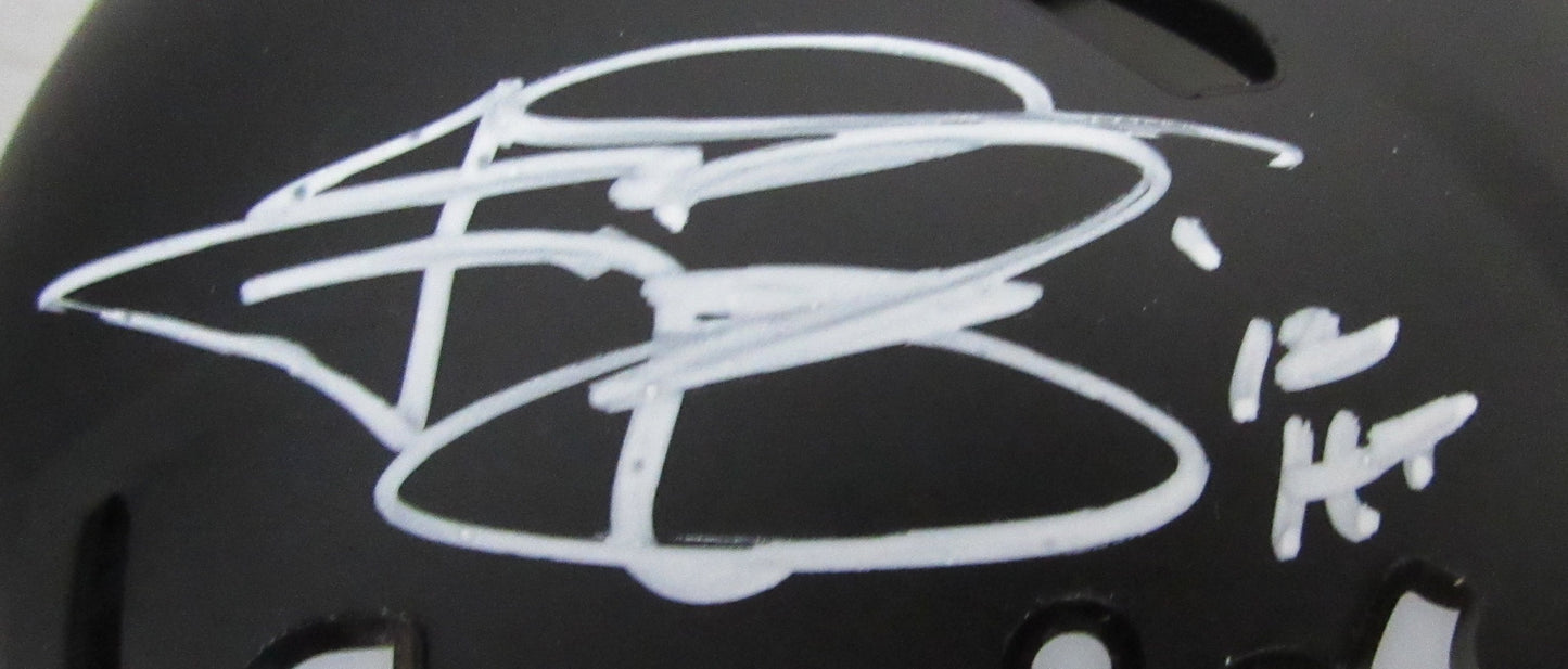 Johnny Manziel Signed/Inscribed Texas A&M Script Mini Helmet Beckett 204882