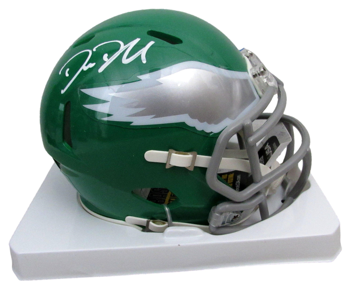 Big Dom Disandro Signed/Auto Philadelphia Eagles Kelly Mini Helmet JSA 204883