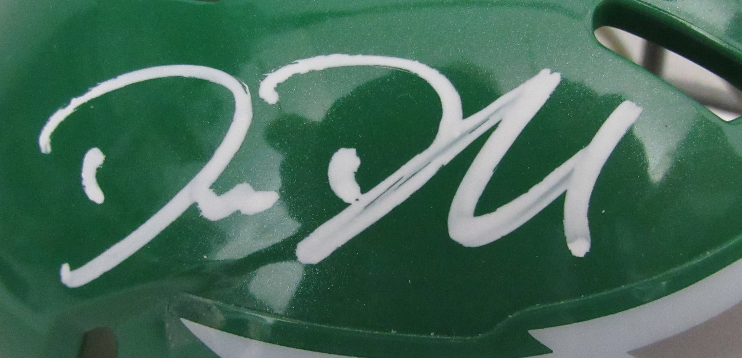 Big Dom Disandro Signed/Auto Philadelphia Eagles Kelly Mini Helmet JSA 204883