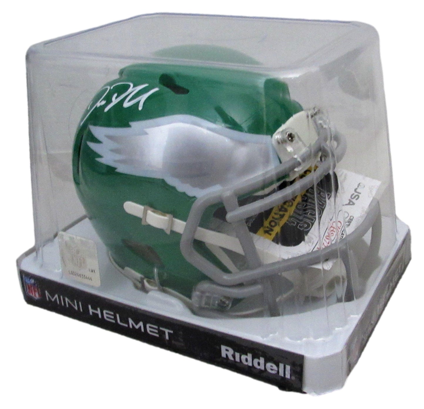 Big Dom Disandro Signed/Auto Philadelphia Eagles Kelly Mini Helmet JSA 204883