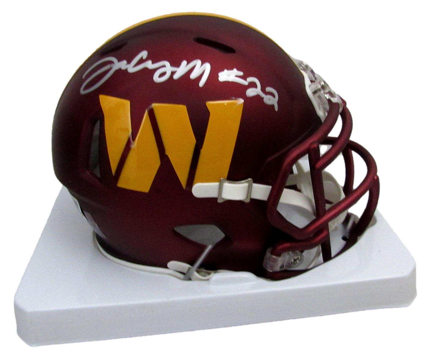Jacory Croskey Signed/Auto Washington Commanders Mini Helmet Beckett 204884